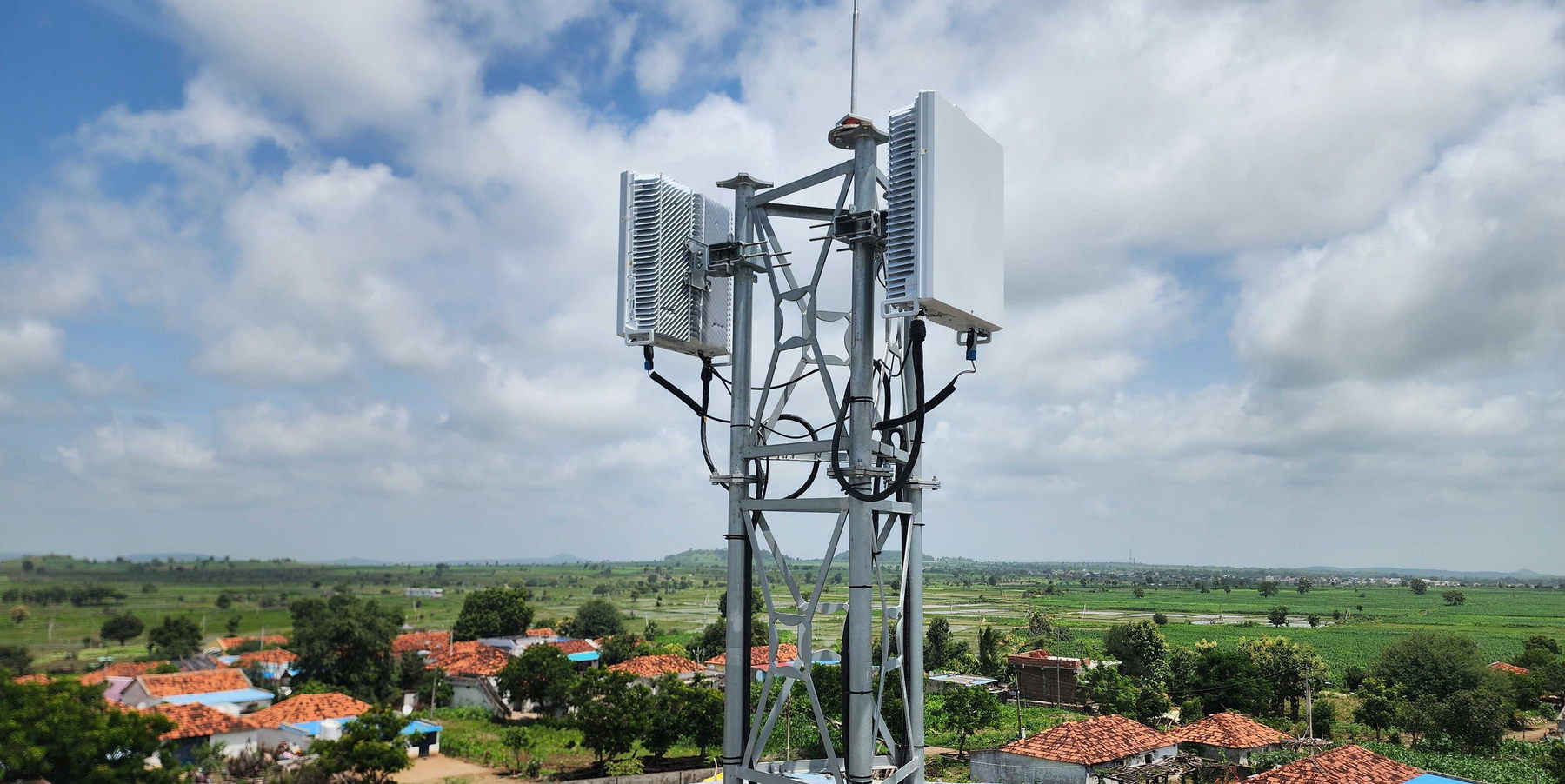 Navabeam radio unit on a tower